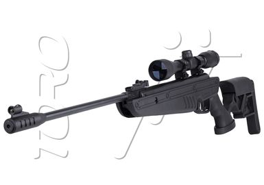Carabine a plombs Swiss Arms TG1 Nitrogen Gris et Bleu 19,9J + Lunette 4x40