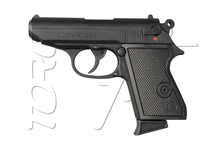 Pistolet Alarme 9mm PAK WALTHER PPK LADY K BLACK NOUVELLE GENERATION 5 COUPS KIMAR